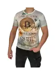 Футболка с изображением биткоина
