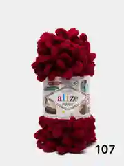 Тёмно-бордовый пряжа турецкая Alize Puffy