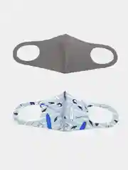 Серый меланж маска многоразовая, неопреновая