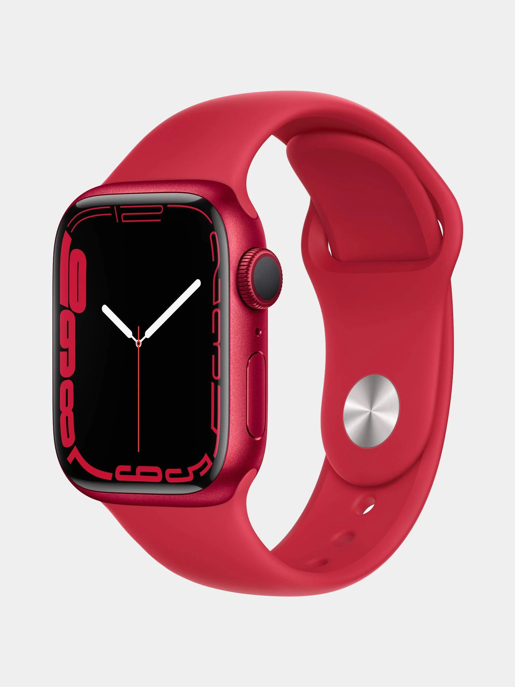 Красный умные смарт часы Smart Watch DT No.1 с беспроводной зарядкой, 45мм