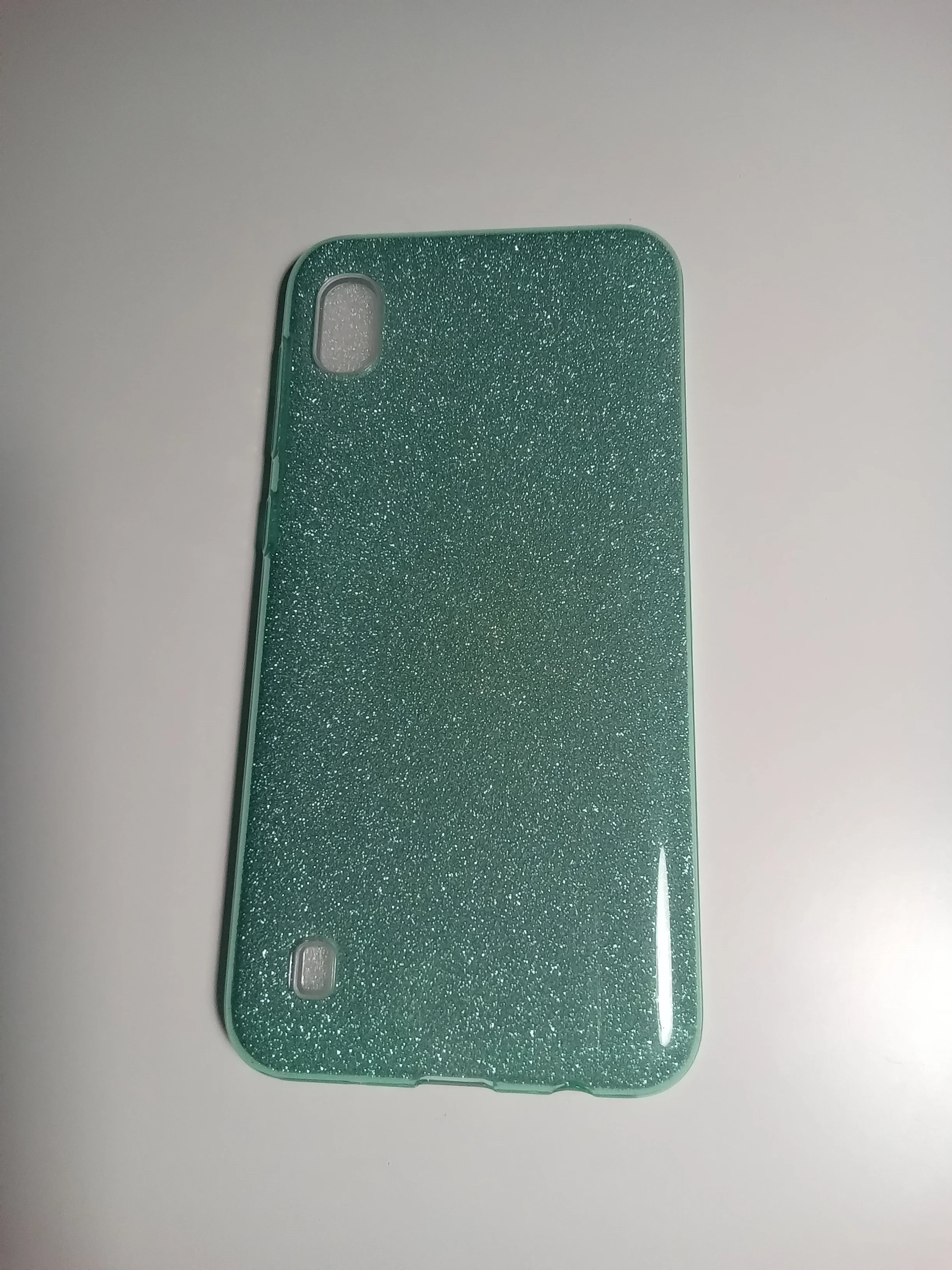Бирюзовый чехол блестящий  SAMSUNG A10