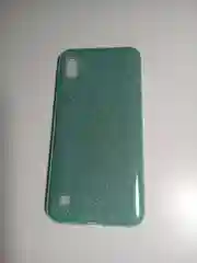 Бирюзовый чехол блестящий  SAMSUNG A10
