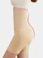 Бежевый корректирующие шорты высокие, утягивающие