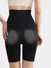 Черный корректирующие шорты высокие, утягивающие