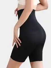 Черный корректирующие шорты высокие, утягивающие