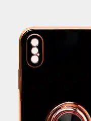 Черный чехол для Apple iPhone с кольцом для 6/6S/ 7/8 plus/11/11pro/ XR/XS/SE/ 12/12 Pro Max