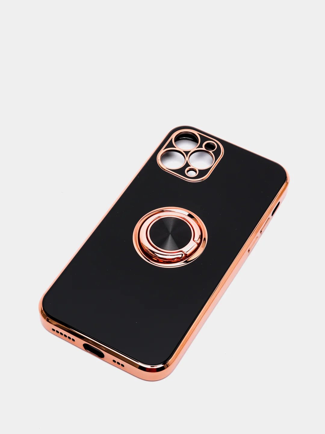 Черный чехол для Apple iPhone с кольцом для 6/6S/ 7/8 plus/11/11pro/ XR/XS/SE/ 12/12 Pro Max