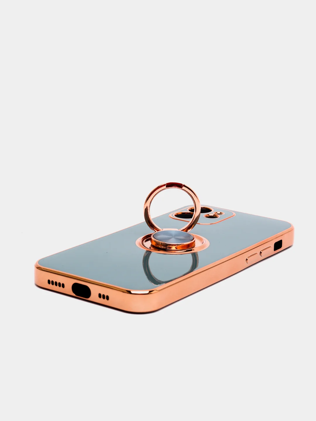 Зеленый чехол для Apple iPhone с кольцом для 6/6S/ 7/8 plus/11/11pro/ XR/XS/SE/ 12/12 Pro Max