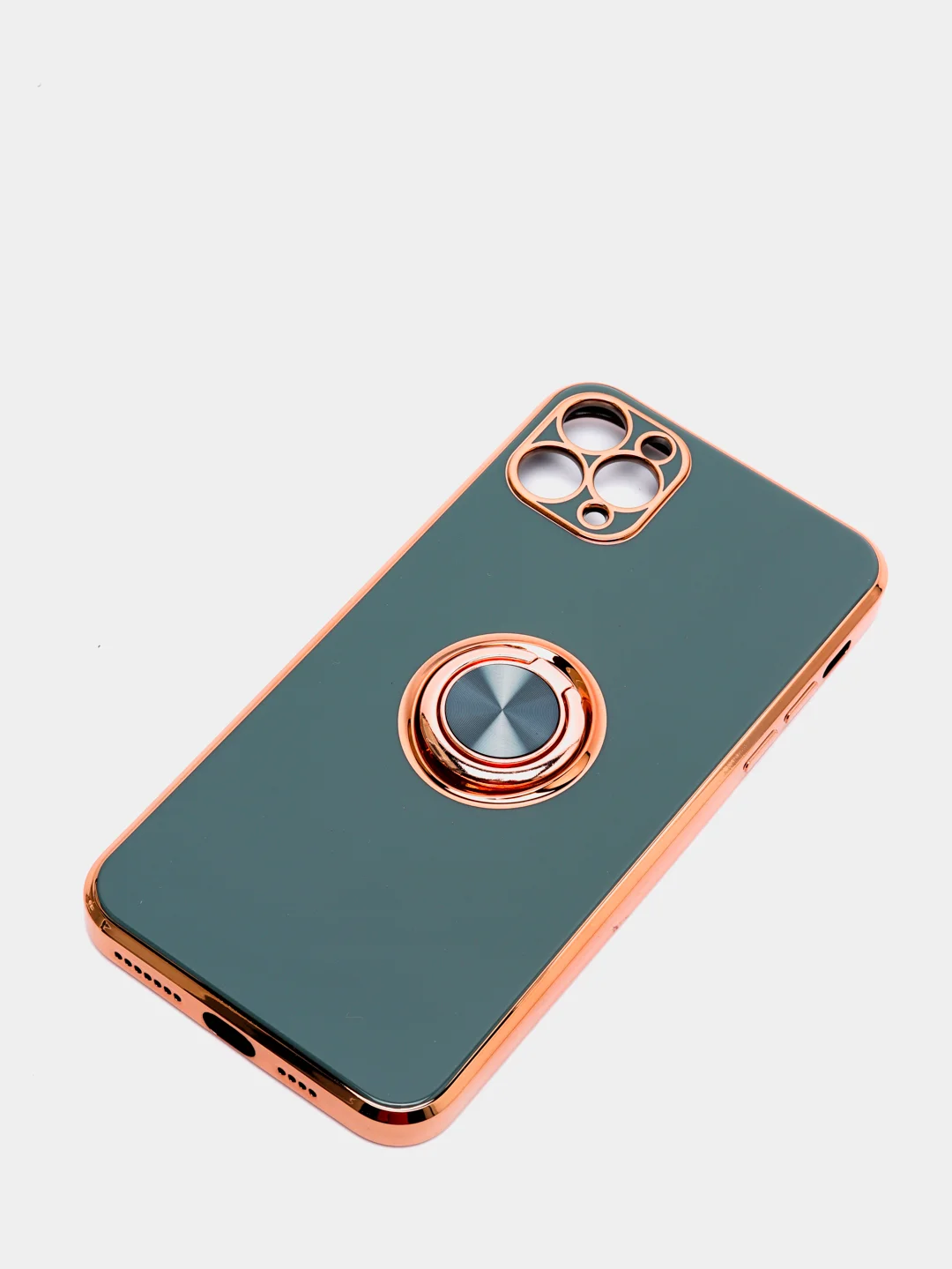 Зеленый чехол для Apple iPhone с кольцом для 6/6S/ 7/8 plus/11/11pro/ XR/XS/SE/ 12/12 Pro Max