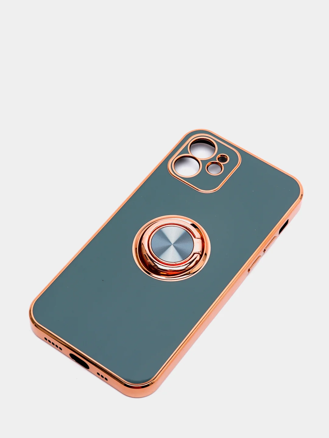Зеленый чехол для Apple iPhone с кольцом для 6/6S/ 7/8 plus/11/11pro/ XR/XS/SE/ 12/12 Pro Max