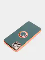 Зеленый чехол для Apple iPhone с кольцом для 6/6S/ 7/8 plus/11/11pro/ XR/XS/SE/ 12/12 Pro Max