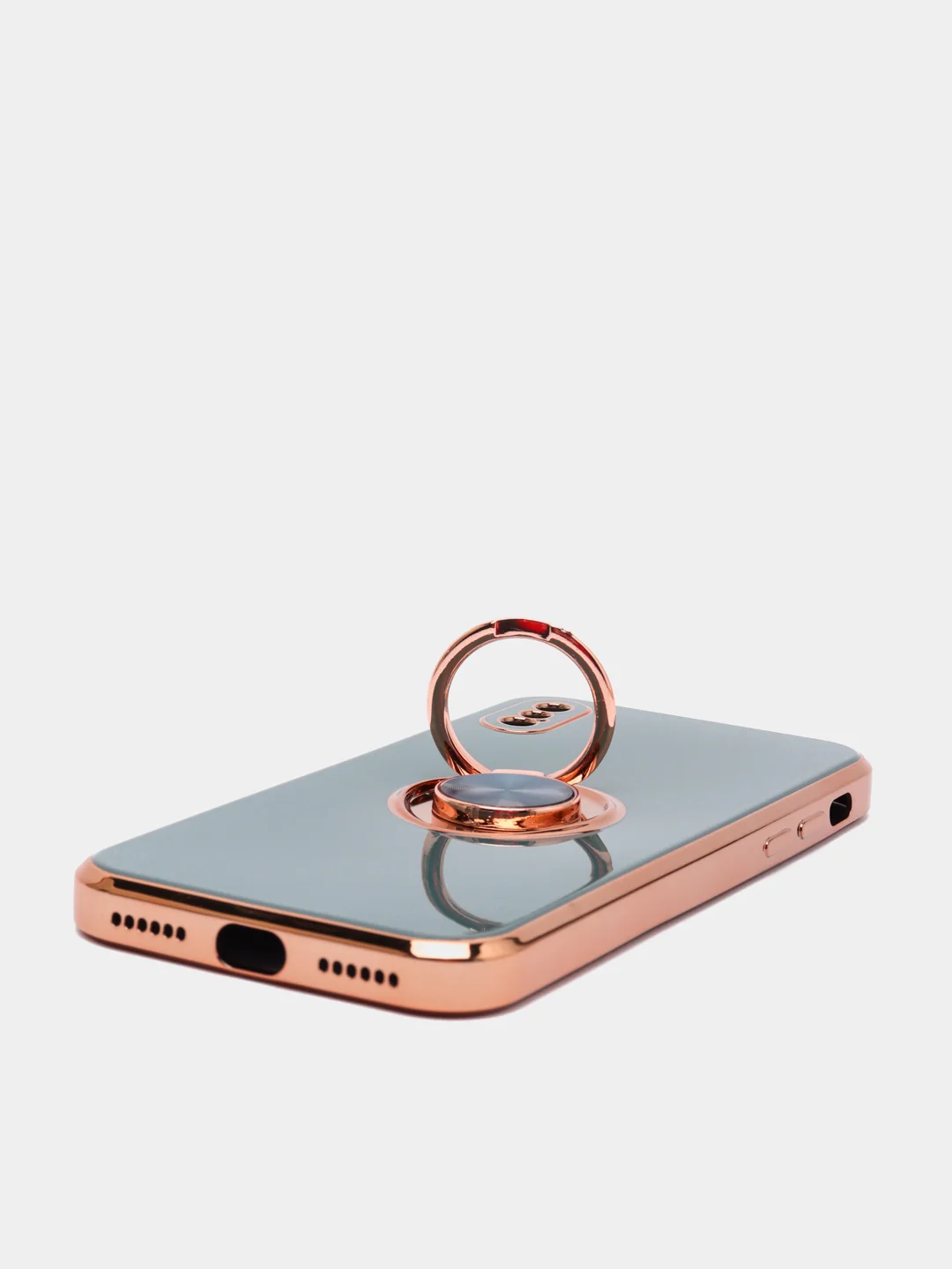Зеленый чехол для Apple iPhone с кольцом для 6/6S/ 7/8 plus/11/11pro/ XR/XS/SE/ 12/12 Pro Max