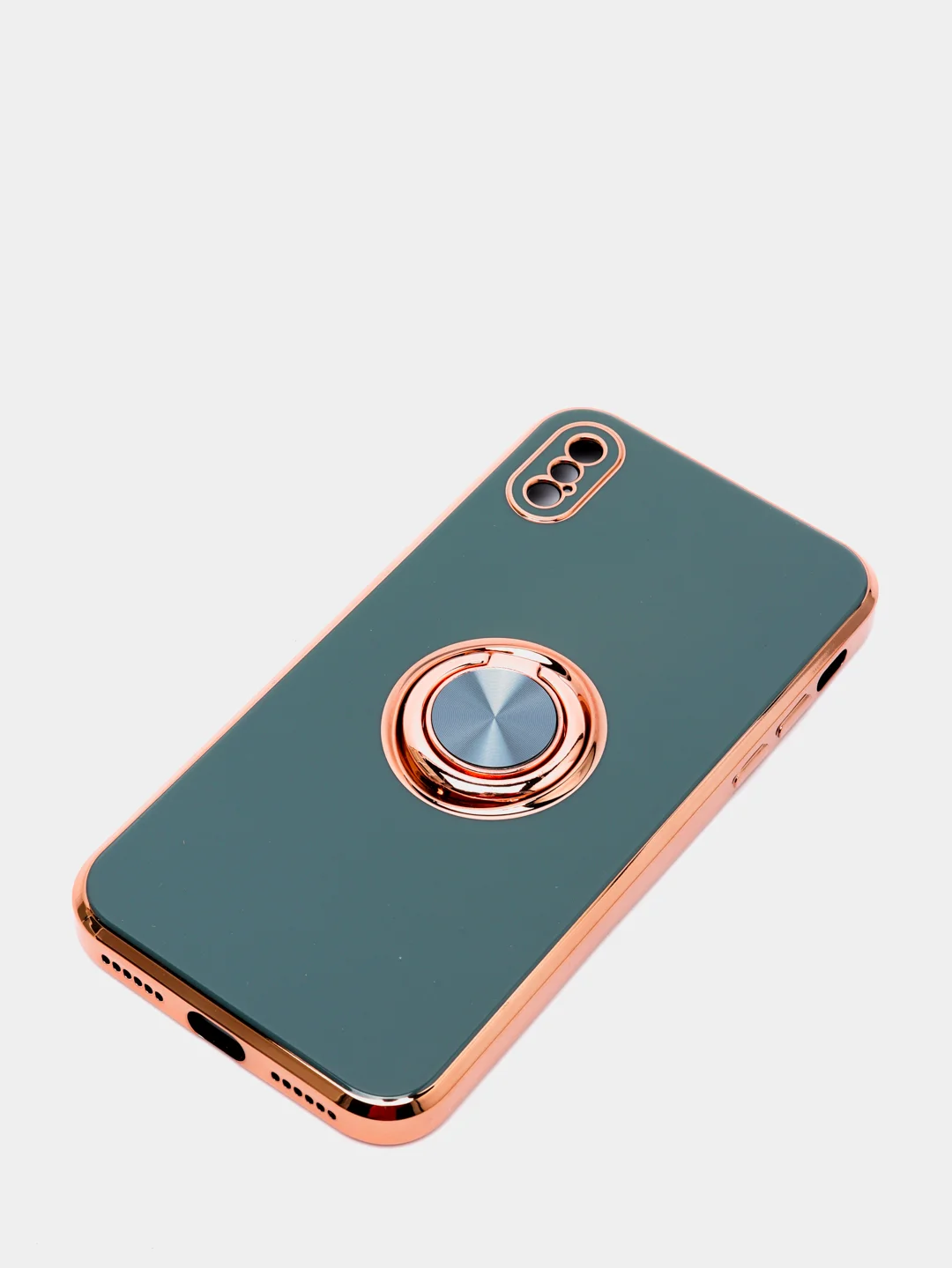 Зеленый чехол для Apple iPhone с кольцом для 6/6S/ 7/8 plus/11/11pro/ XR/XS/SE/ 12/12 Pro Max