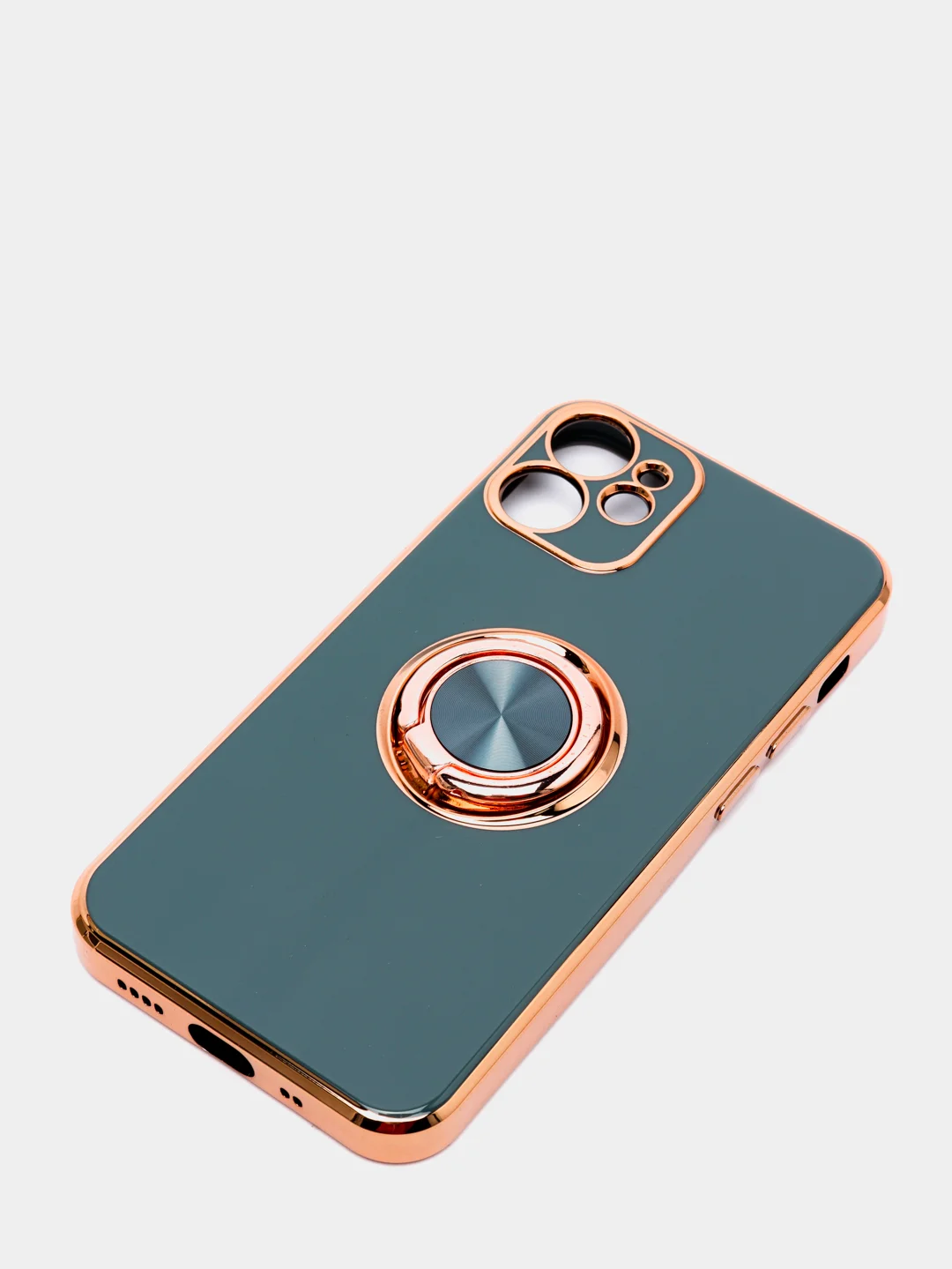 Зеленый чехол для Apple iPhone с кольцом для 6/6S/ 7/8 plus/11/11pro/ XR/XS/SE/ 12/12 Pro Max