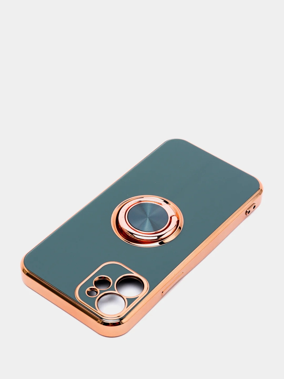 Зеленый чехол для Apple iPhone с кольцом для 6/6S/ 7/8 plus/11/11pro/ XR/XS/SE/ 12/12 Pro Max