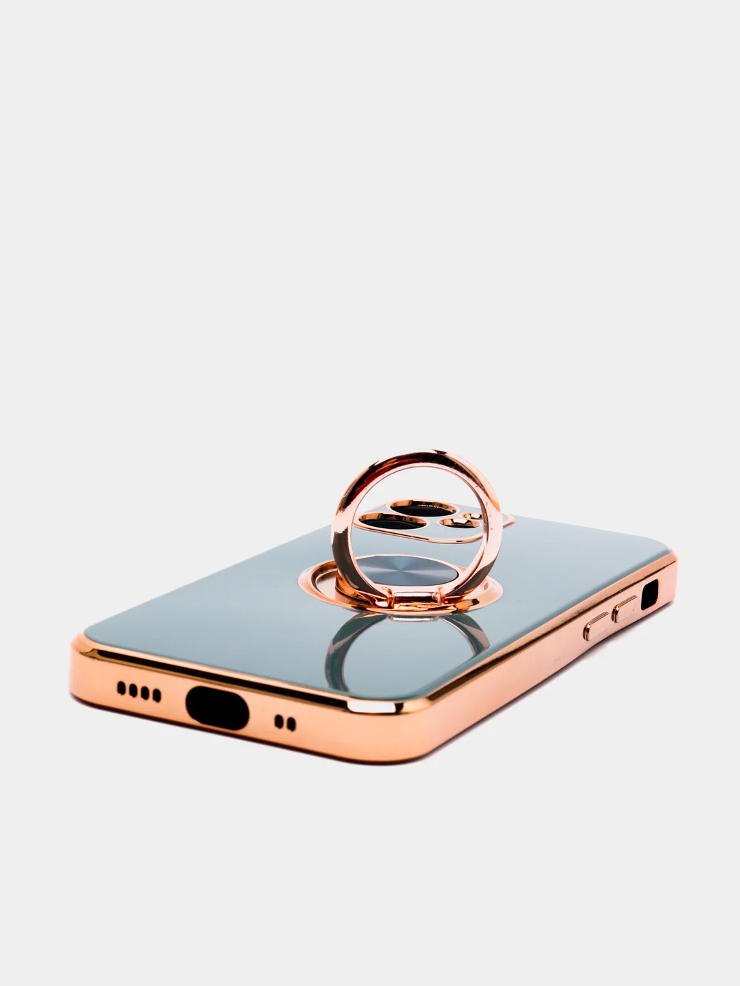 Зеленый чехол для Apple iPhone с кольцом для 6/6S/ 7/8 plus/11/11pro/ XR/XS/SE/ 12/12 Pro Max