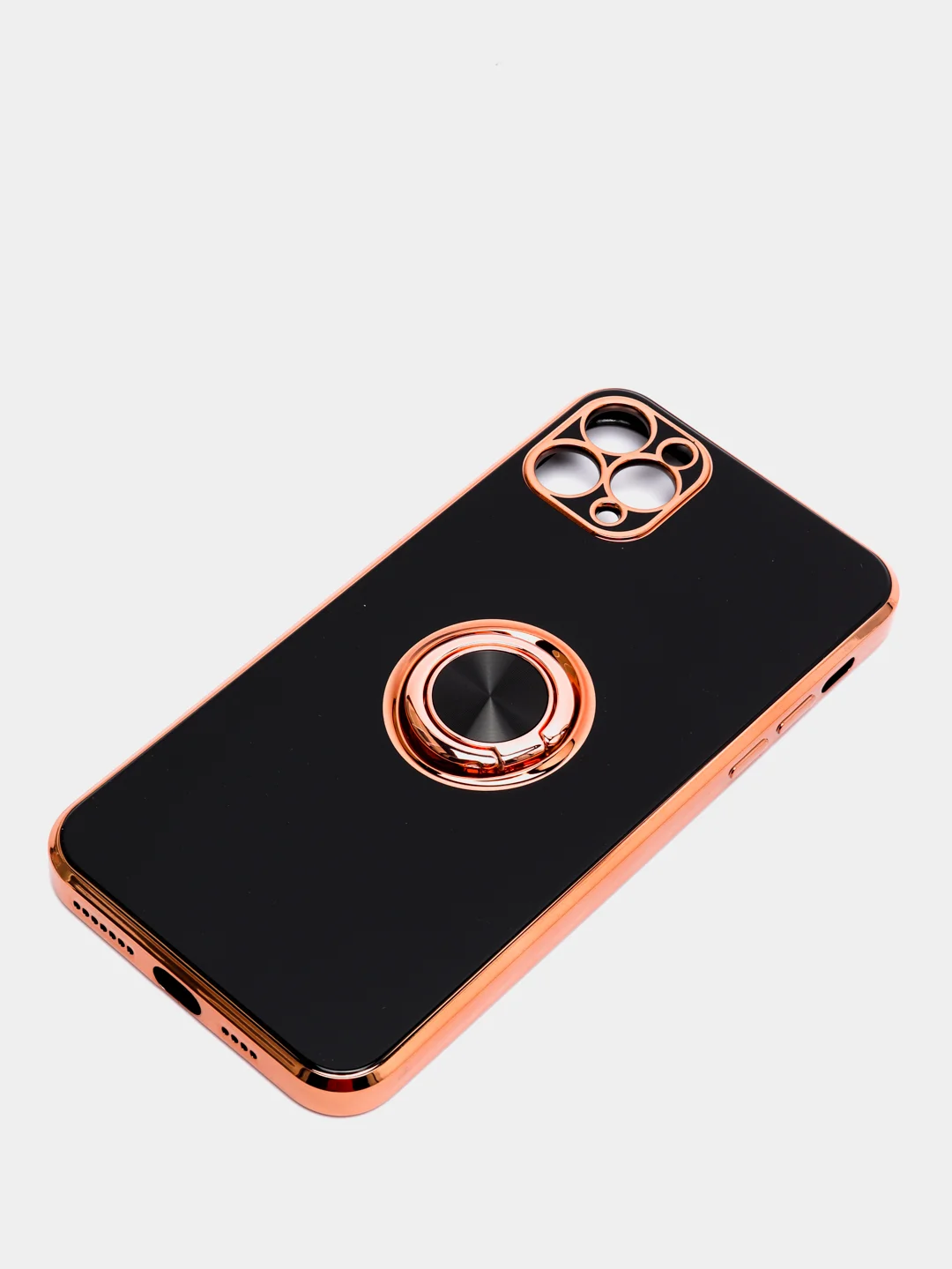 Черный чехол для Apple iPhone с кольцом для 6/6S/ 7/8 plus/11/11pro/ XR/XS/SE/ 12/12 Pro Max