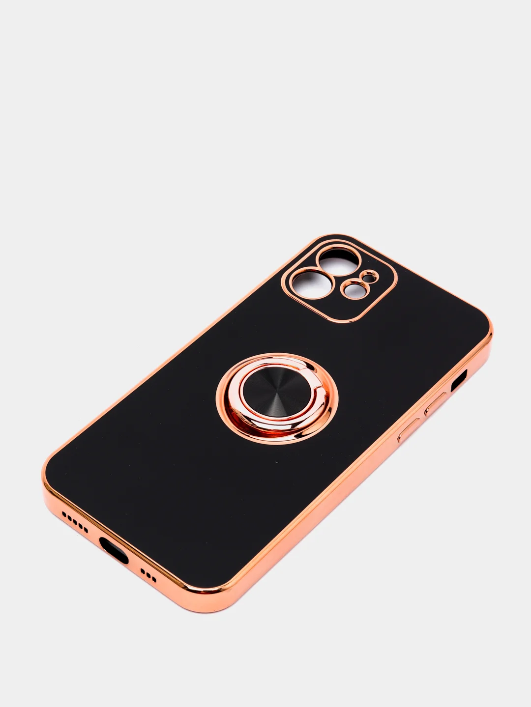 Черный чехол для Apple iPhone с кольцом для 6/6S/ 7/8 plus/11/11pro/ XR/XS/SE/ 12/12 Pro Max