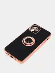 Черный чехол для Apple iPhone с кольцом для 6/6S/ 7/8 plus/11/11pro/ XR/XS/SE/ 12/12 Pro Max