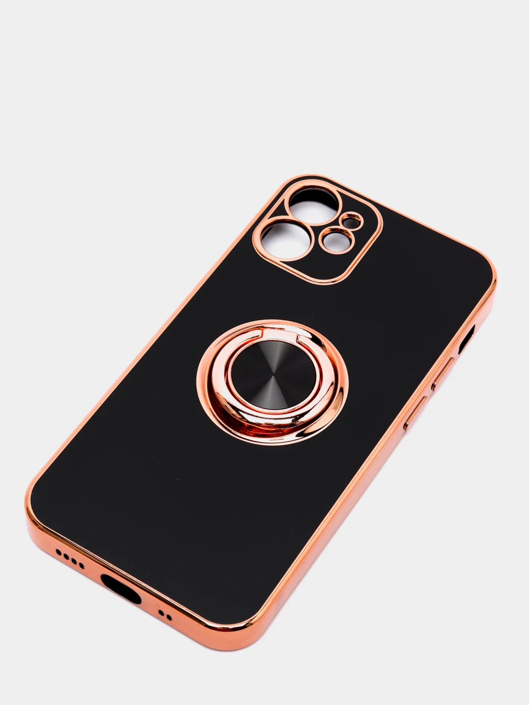 Черный чехол для Apple iPhone с кольцом для 6/6S/ 7/8 plus/11/11pro/ XR/XS/SE/ 12/12 Pro Max