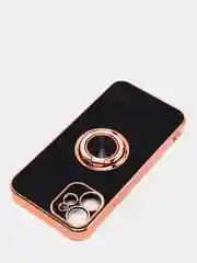 Черный чехол для Apple iPhone с кольцом для 6/6S/ 7/8 plus/11/11pro/ XR/XS/SE/ 12/12 Pro Max