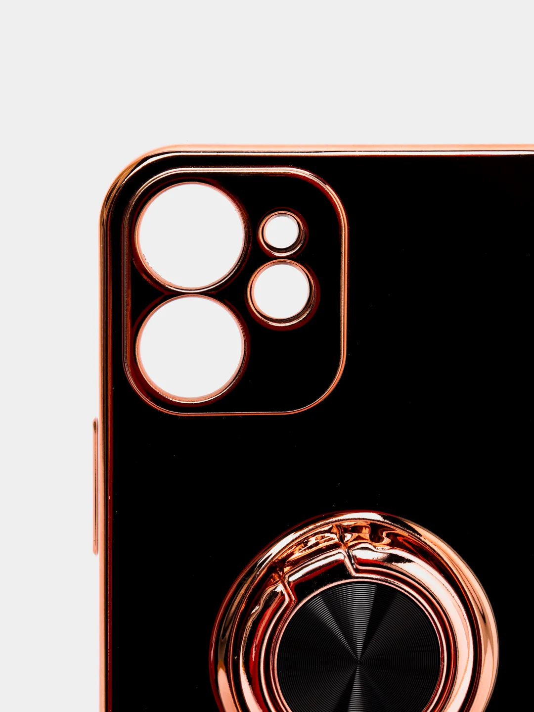 Черный чехол для Apple iPhone с кольцом для 6/6S/ 7/8 plus/11/11pro/ XR/XS/SE/ 12/12 Pro Max