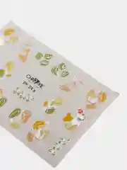 Слайдер (водные наклейки) для дизайна ногтей, фольгированный (серебро)
