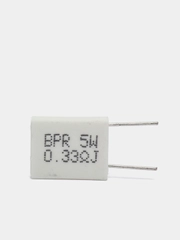 5 штук 5Вт 0.01-0.47 Ом Резистор 5W 5% вертикальный керамический 14х5х13мм