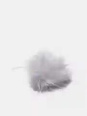 Белый помпон для шапки из искусственного меха