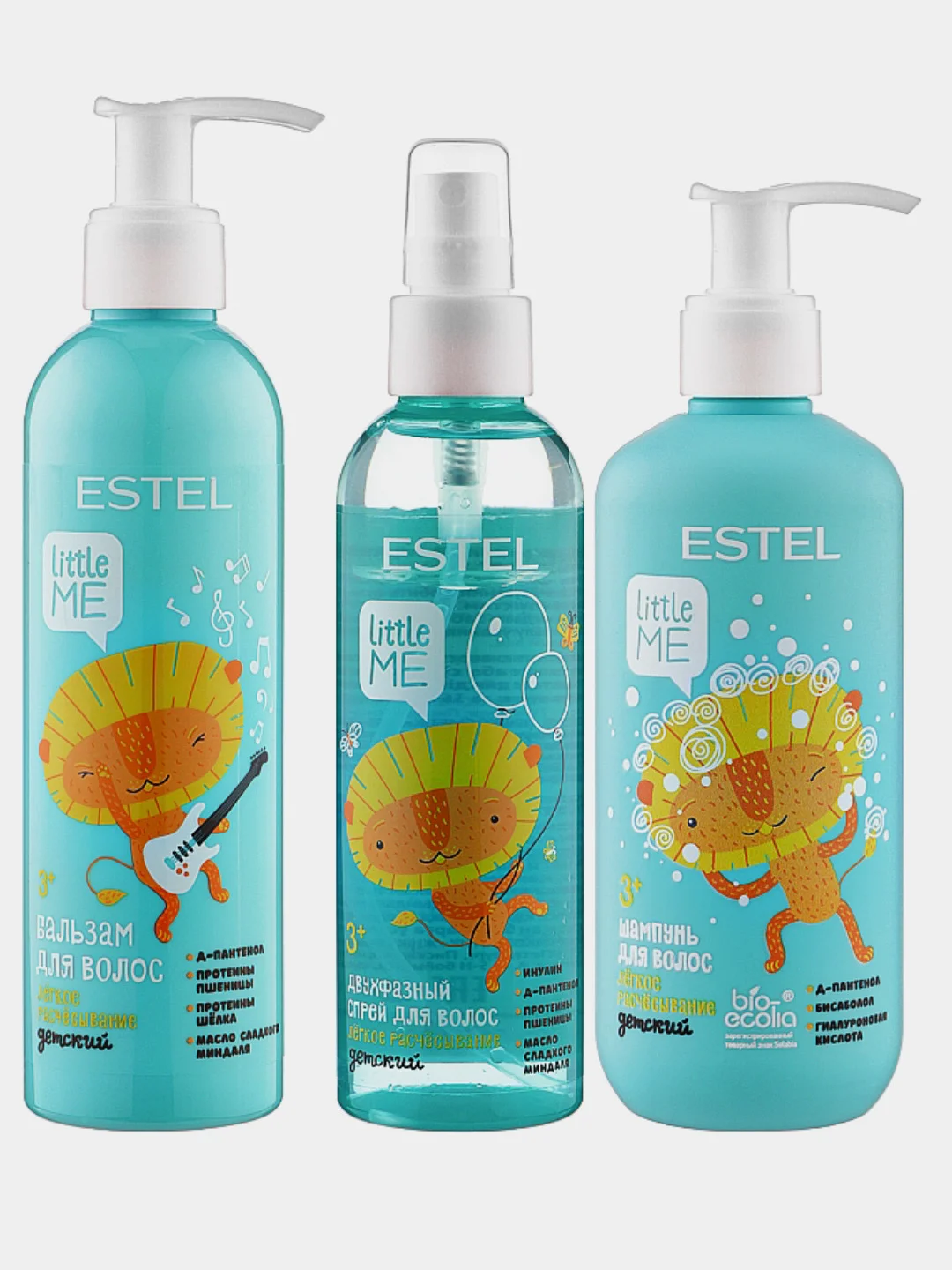 Набор "Легкое расчесывание"Estel Professional Little Me (sch/300ml+balm/250ml+spray/200ml)