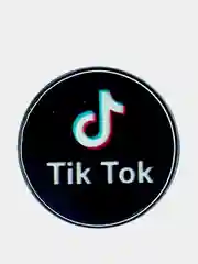 Серый меланж попсокет TikTok для смартфона (Tik tok, тик ток, тикток)