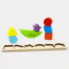Развивающая деревянная игрушка Балансир "Геометрик"