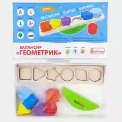 Развивающая деревянная игрушка Балансир "Геометрик"