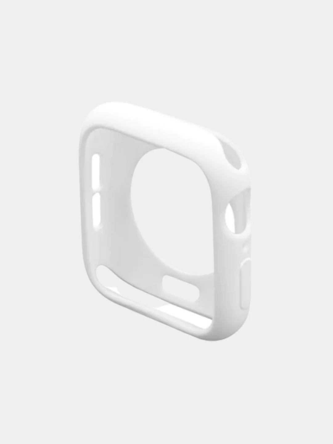 Белый защитный чехол для Apple Watch / Бампер на Apple Watch / 3 / 4 / 5 / 6