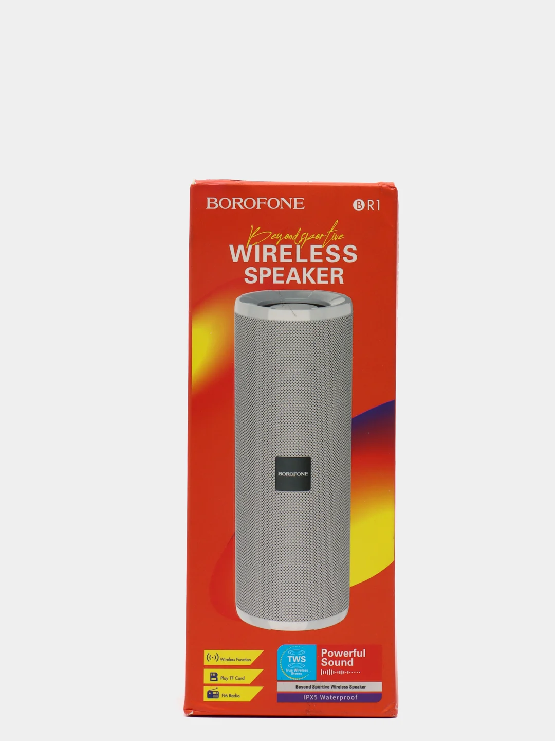 Серебряный портативная колонка Borofone BR1