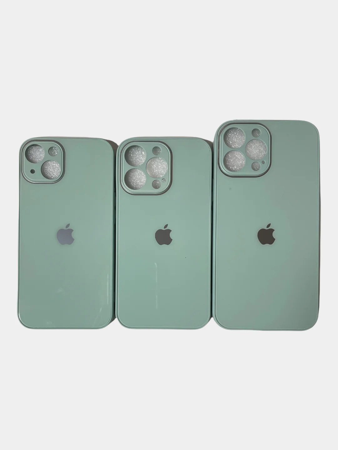 Бирюзовый глянцевый чехол для iPhone 13/13Pro/13ProMax