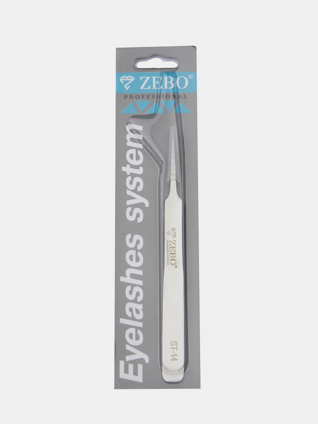 Пинцет острый для ресниц Zebo Professional