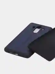 Синий чехол НАКЛАДКА ИЗ ЭКОКОЖИ ДЛЯ HUAWEI MATE 10 PRO