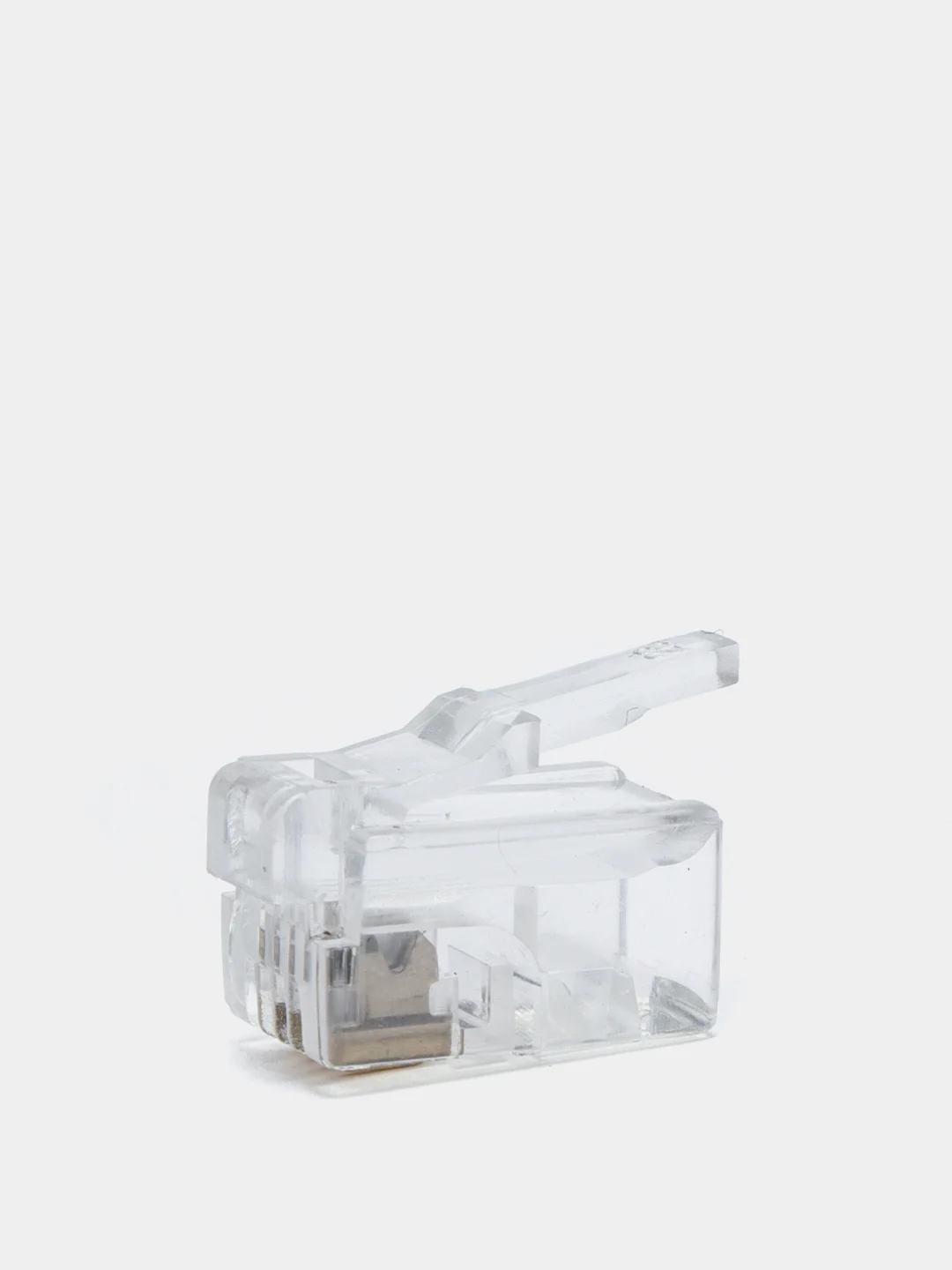20 штук Коннектор RJ-11 4P4C разъем телефонный RJ11 RJ12, 4 контакта прозрачный