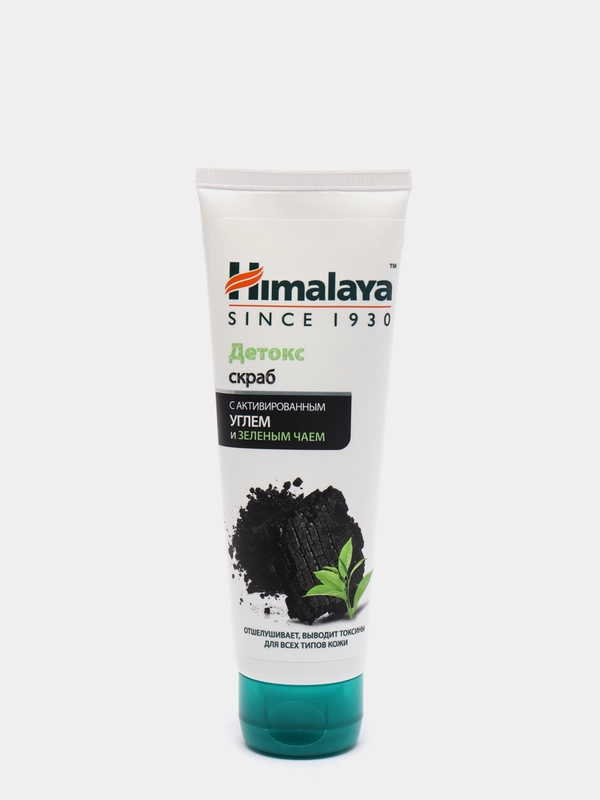 Himalaya Herbals Скраб Детокс с активированным углём и зелёным чаем, 75мл