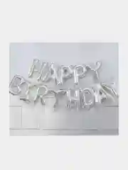 Растяжка из шаров Happy Birthday, 5 цветов