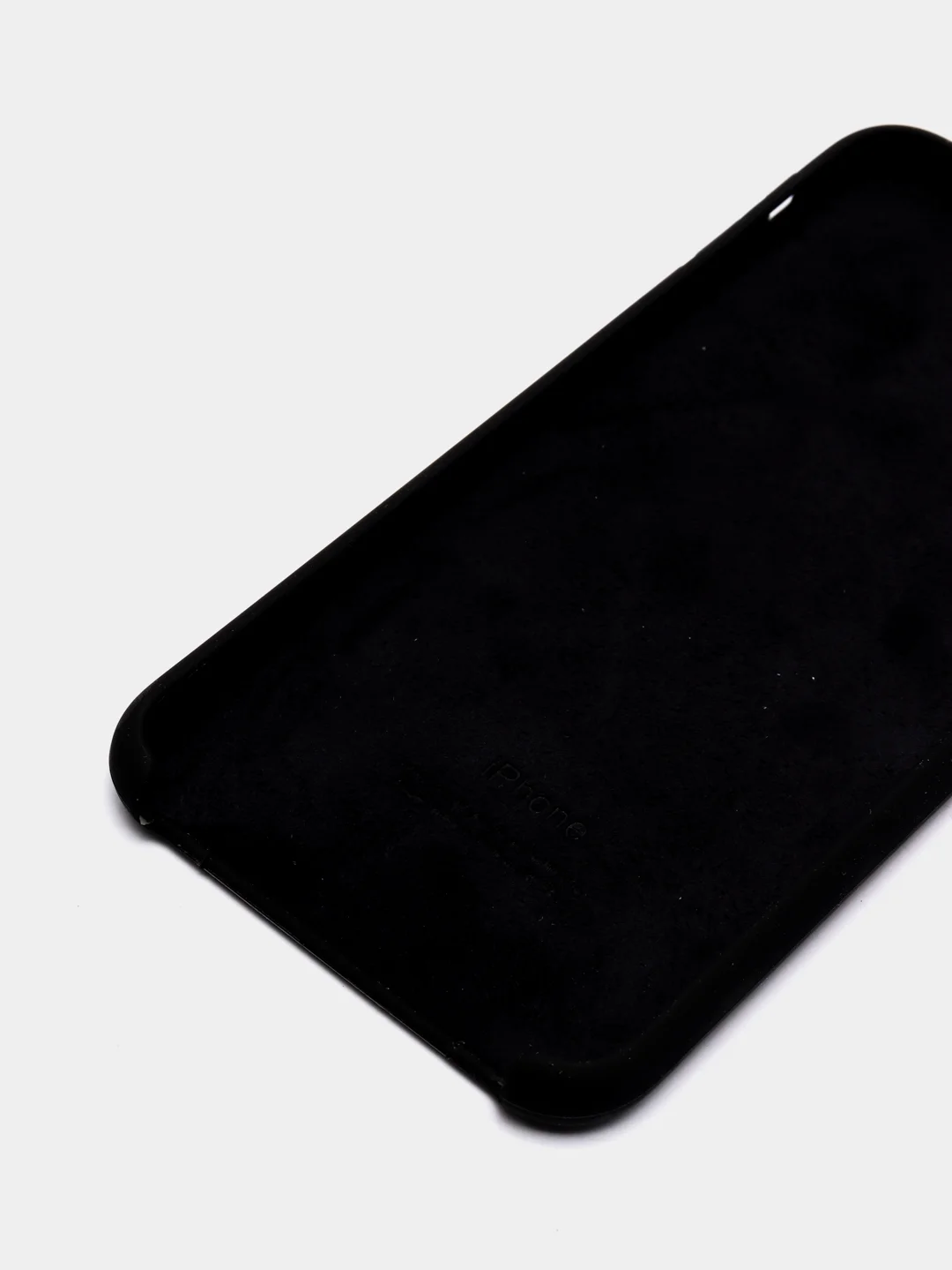 Черный чехол Silicone Case для iPhone Xs Max