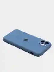 Синий меланж чехол для iPhone, кремовые цвета, мягкий внутри