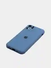 Синий меланж чехол для iPhone, кремовые цвета, мягкий внутри