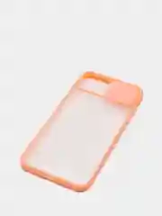 Розовый чехол с защитой шторкой для камеры на iPhone 6s/7/8/Plus/SE/20/X/XS/XR/11/Pro/Max/12/13/айфон