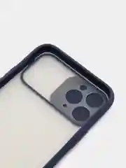 Синий чехол с защитой шторкой для камеры на iPhone 6s/7/8/Plus/SE/20/X/XS/XR/11/Pro/Max/12/13/айфон