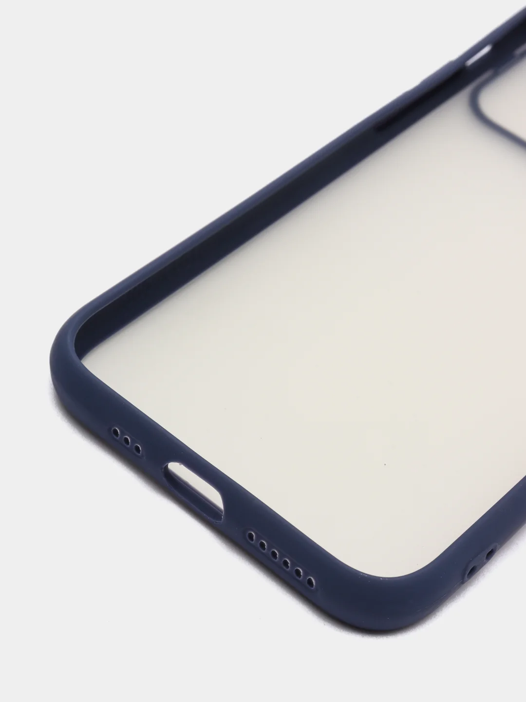 Синий чехол с защитой шторкой для камеры на iPhone 6s/7/8/Plus/SE/20/X/XS/XR/11/Pro/Max/12/13/айфон