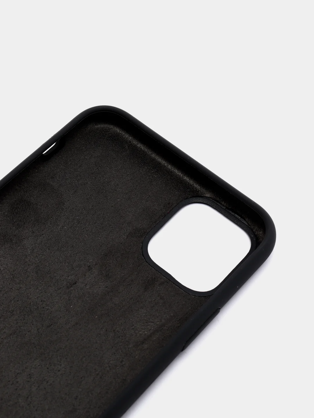 Угольный чехол Silicone Case силиконовый с микрофиброй IPhone 5/5s/SE 6/6s 7/8 7+/8+ X/XS / 11 / 12