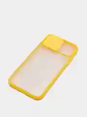 Желтый чехол с защитой шторкой для камеры на iPhone 6s/7/8/Plus/SE/20/X/XS/XR/11/Pro/Max/12/13/айфон