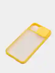 Желтый чехол с защитой шторкой для камеры на iPhone 6s/7/8/Plus/SE/20/X/XS/XR/11/Pro/Max/12/13/айфон